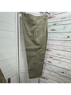NWT East Island Khakis Tan Chino Men's Dress Casual Pants Size 36x30 Ankle Cuff